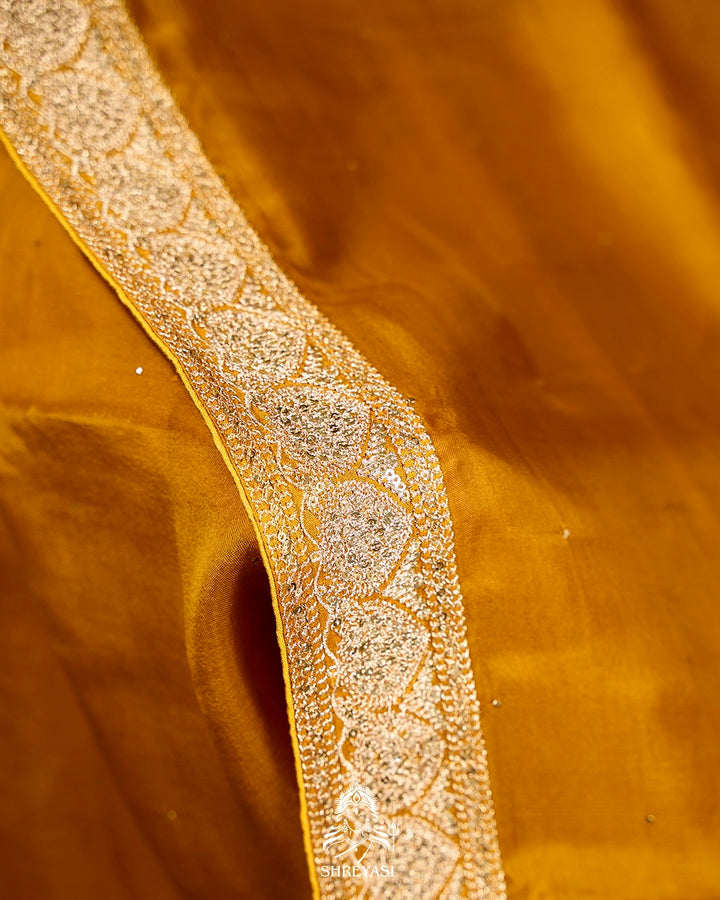 Pure Organza Silk Saree with Embellished Borders and Patola Print Silk Blouse