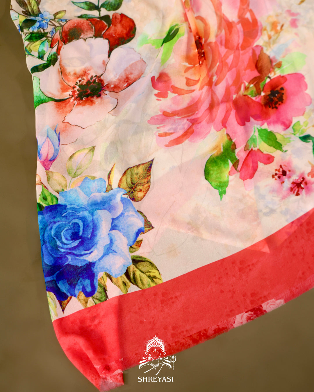 Floral Georgette Saree