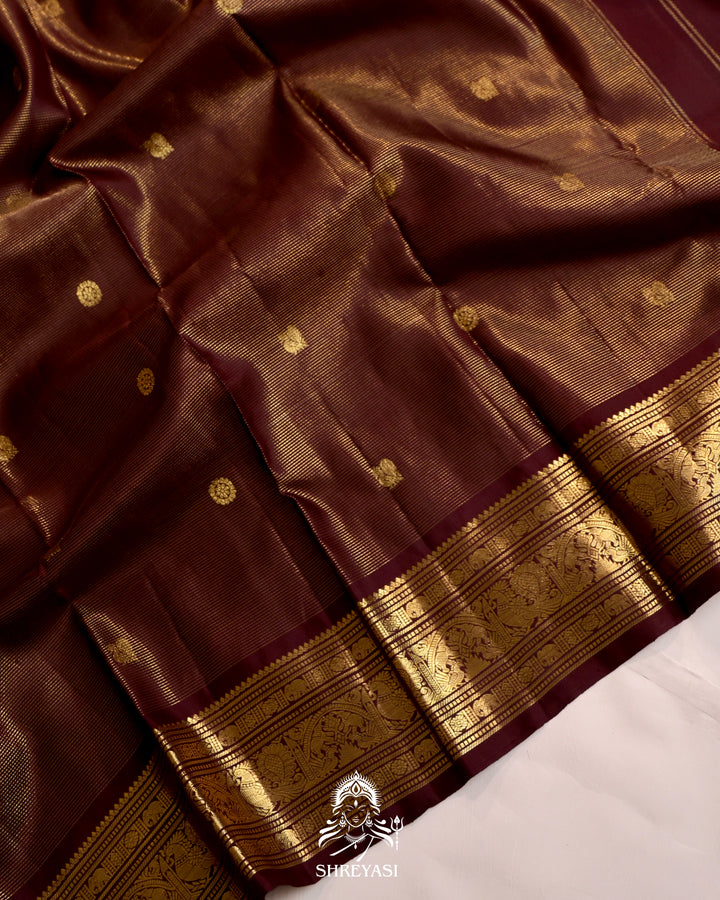 Handloom Kanjivaram Silk Saree with Real Zari
