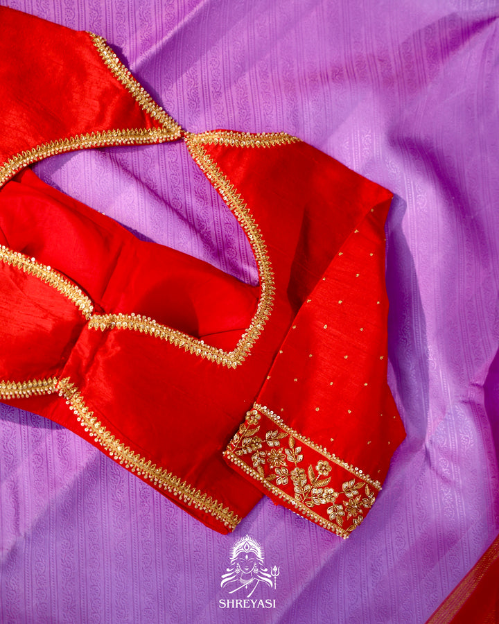 Handloom Kanjivaram Silk Saree with Real Zari