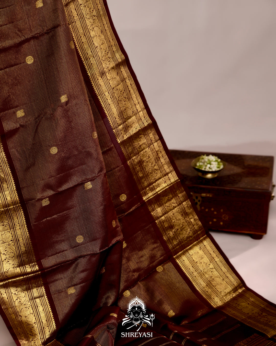 Handloom Kanjivaram Silk Saree with Real Zari