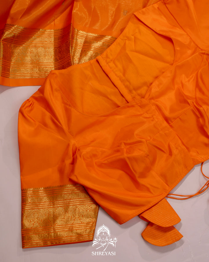 Handloom Kanjivaram Silk Saree with Real Zari