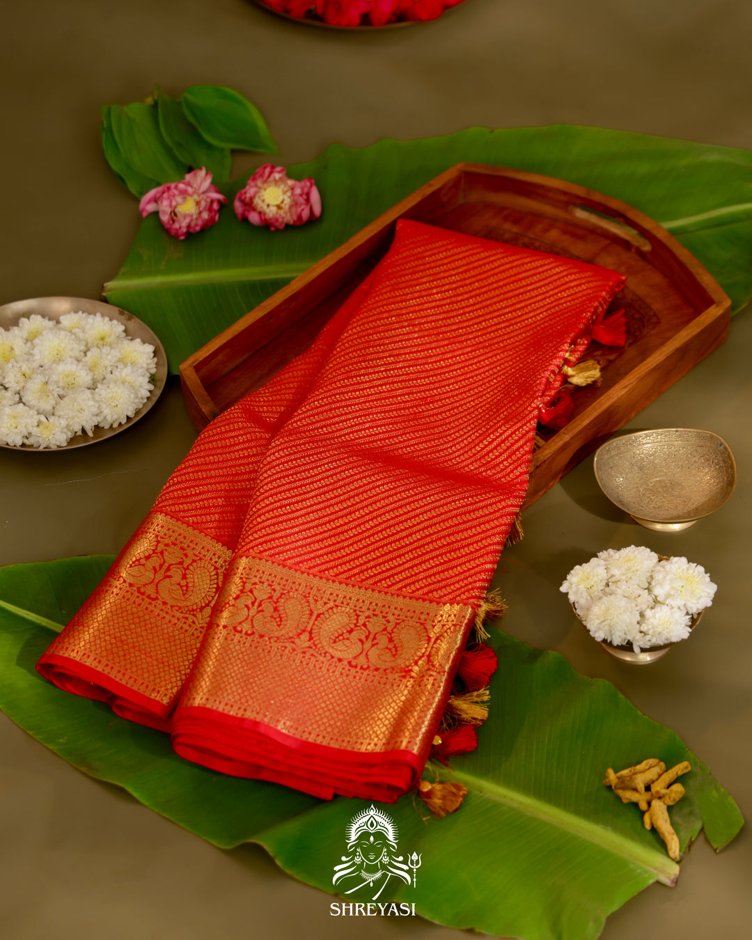 Kanjivaram Silk Saree with Real Zari