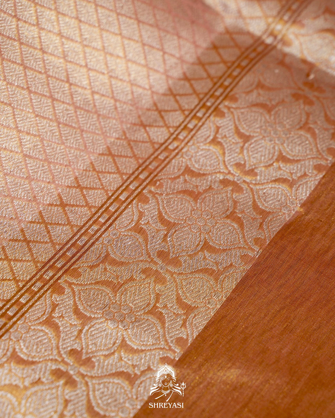 Banarasi Ektara Kora Tissue Silk Saree with Embroidered Blouse