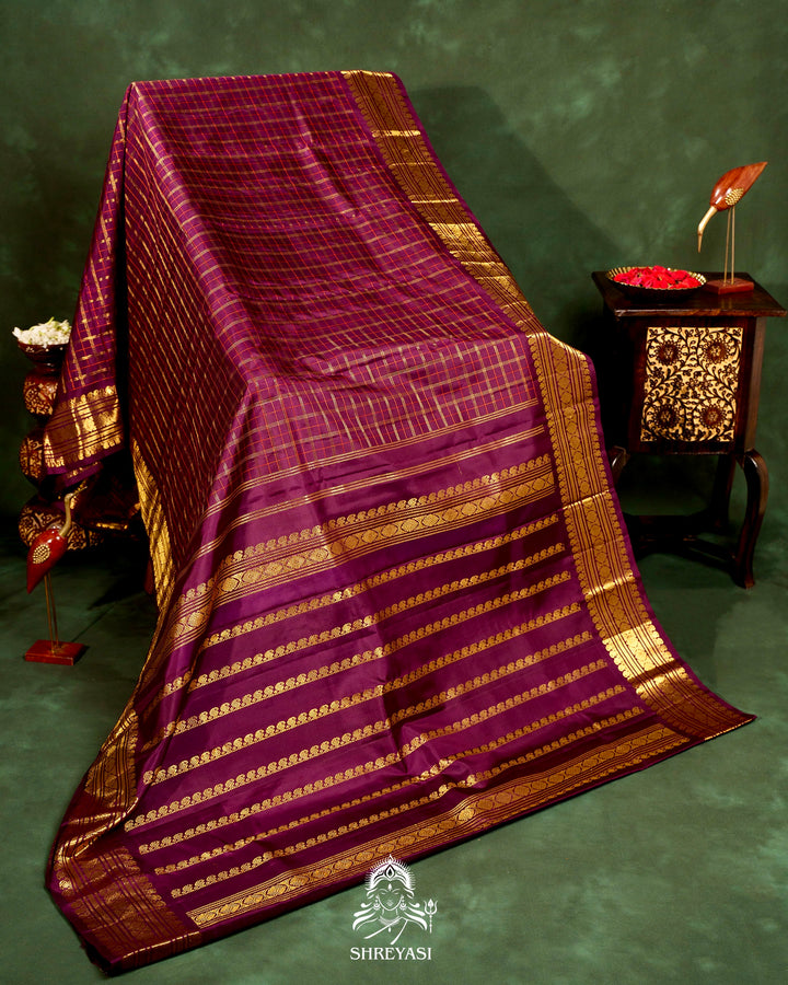 Handloom Pure Kanjivaram Silk Saree with Real Zari