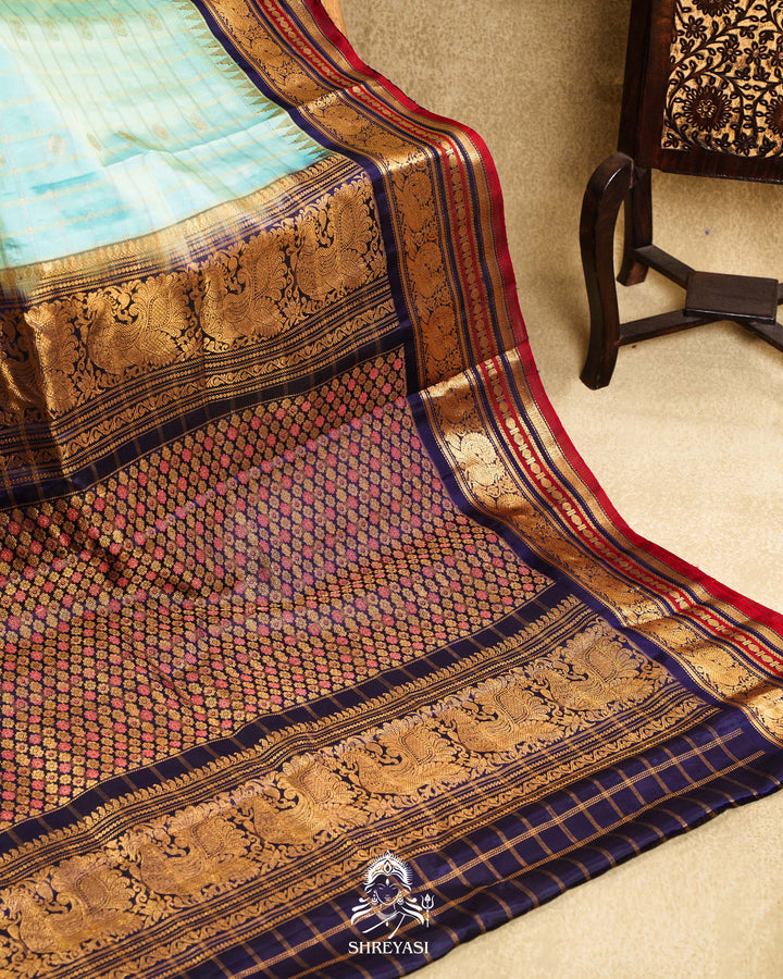 Handloom Pure Gadwal Silk Saree