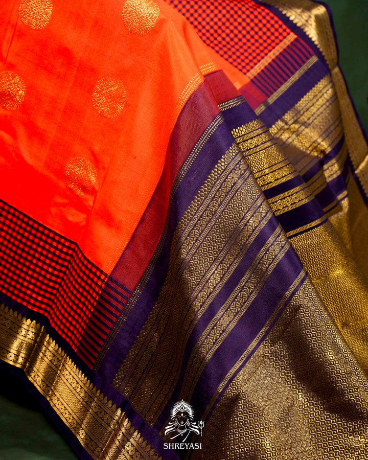Handloom Pure Kanjivaram Silk Saree with Real Zari