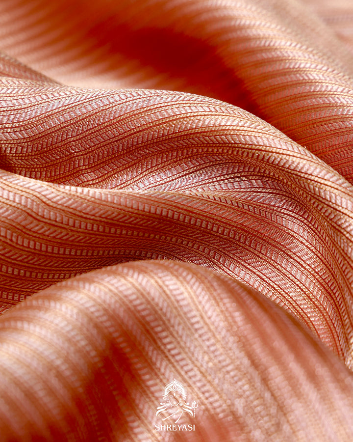 Banarasi Brocade Silk Saree in Tanchoi Weave with PenKalamkari Blouse