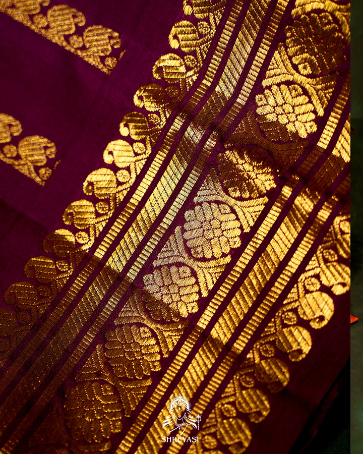 Handloom Pure Kanjivaram Silk Saree with Real Zari