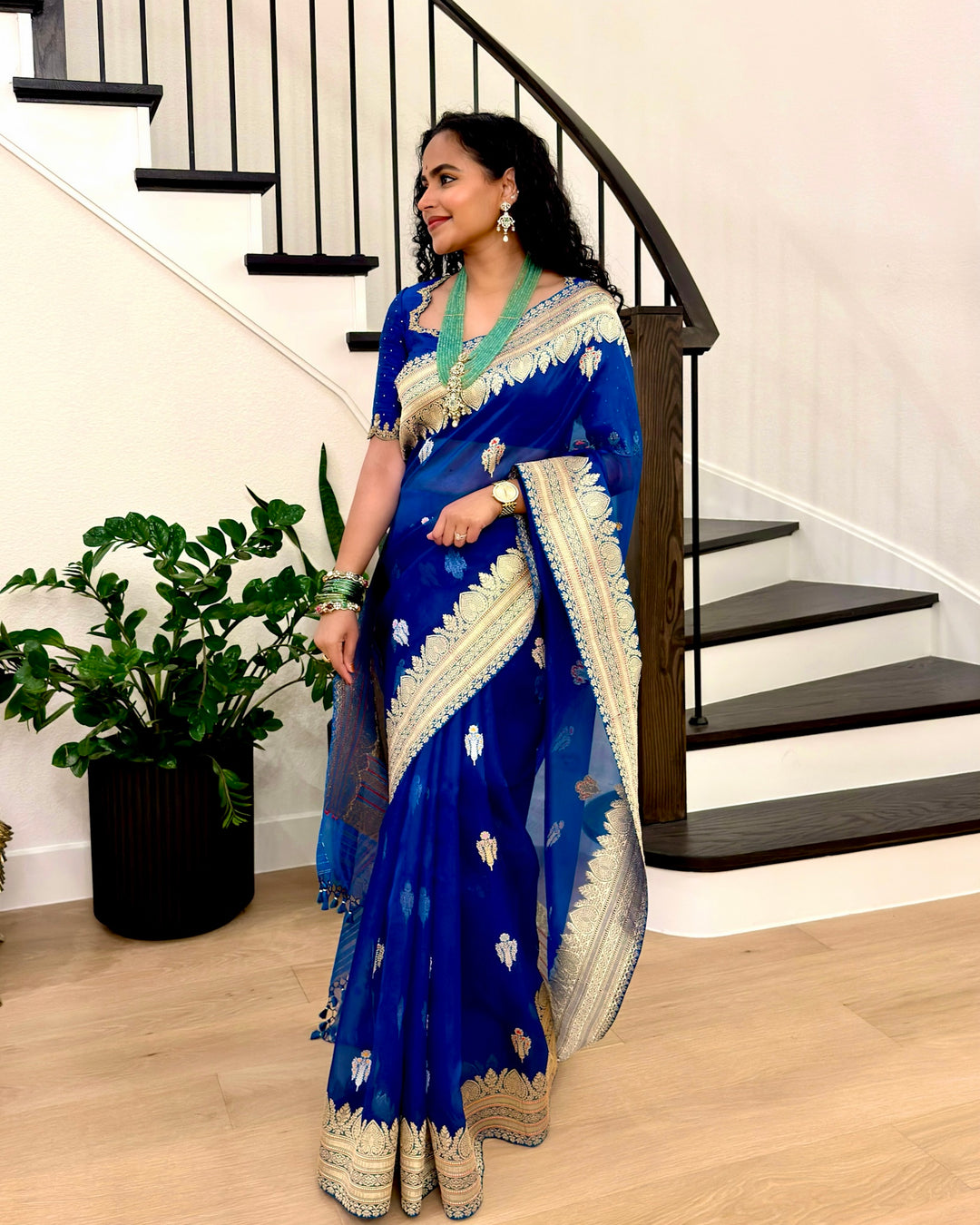 Banarasi Ektara Kora Silk Saree