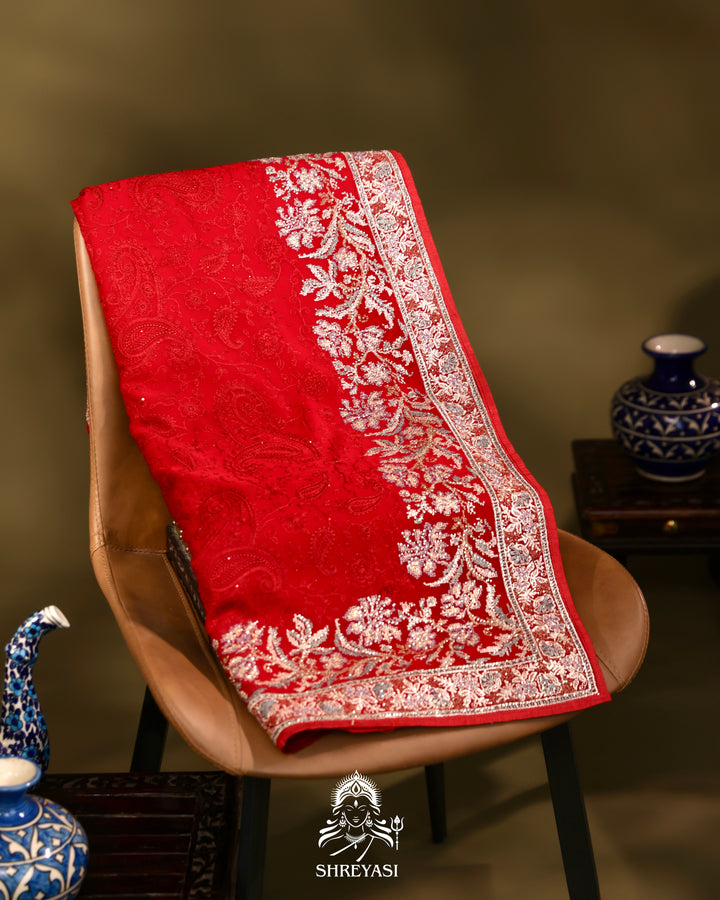 Georgette Saree with Thread Embroidery