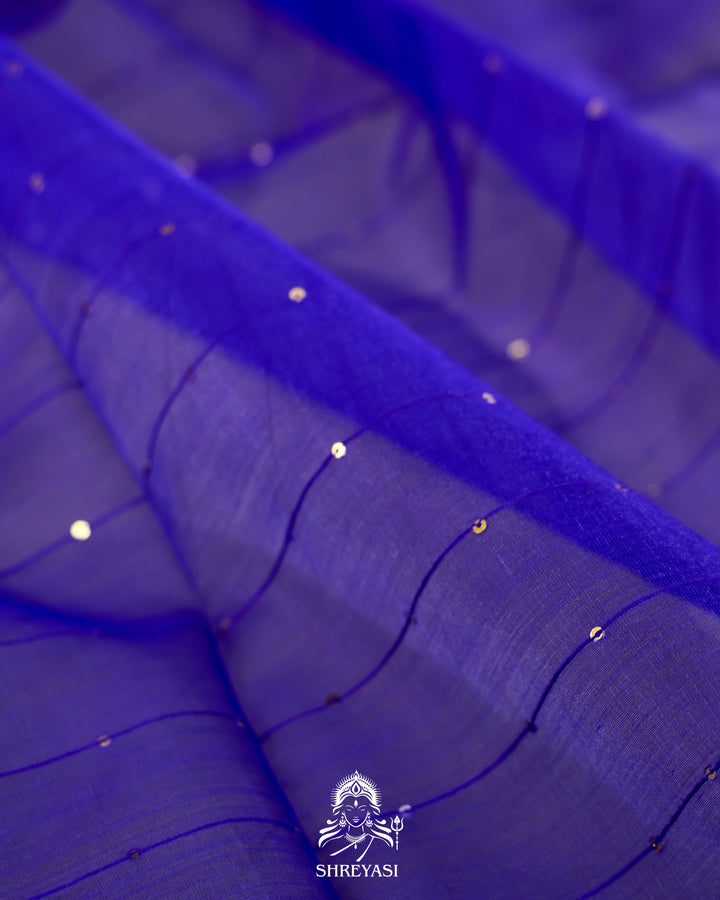 Muslin Jamdani Saree with Needle Weaving and Paithani Tissue Pallu