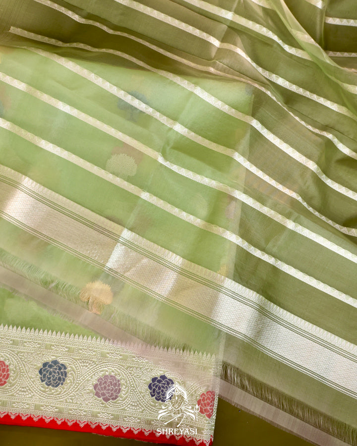 Banarasi Ektara Kora Silk Saree