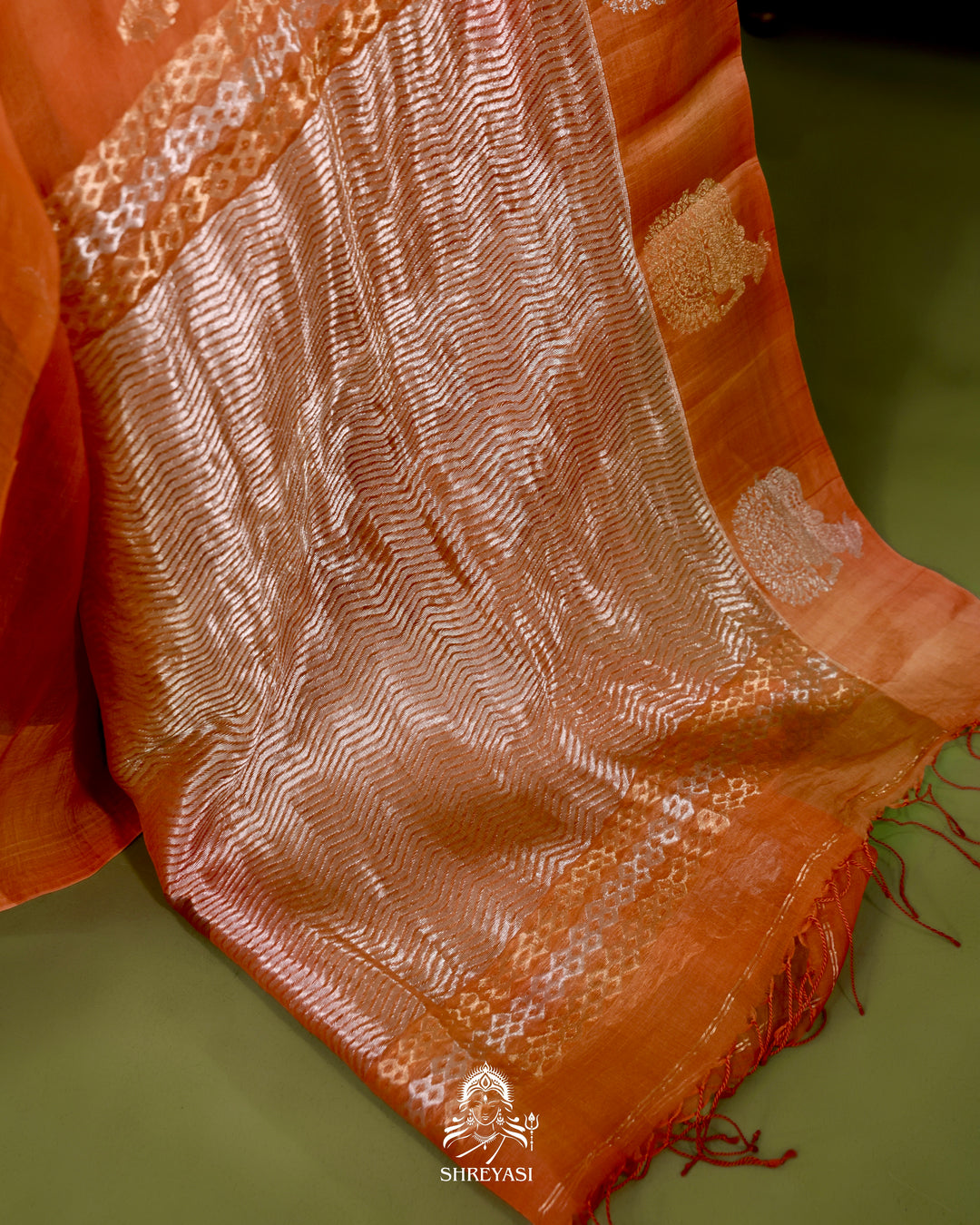 Handloom Banarasi Pure Kora Silk Saree