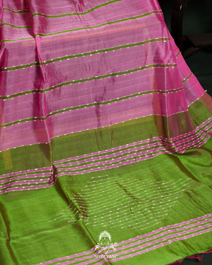Handloom Pure Mangalagiri Silk Saree