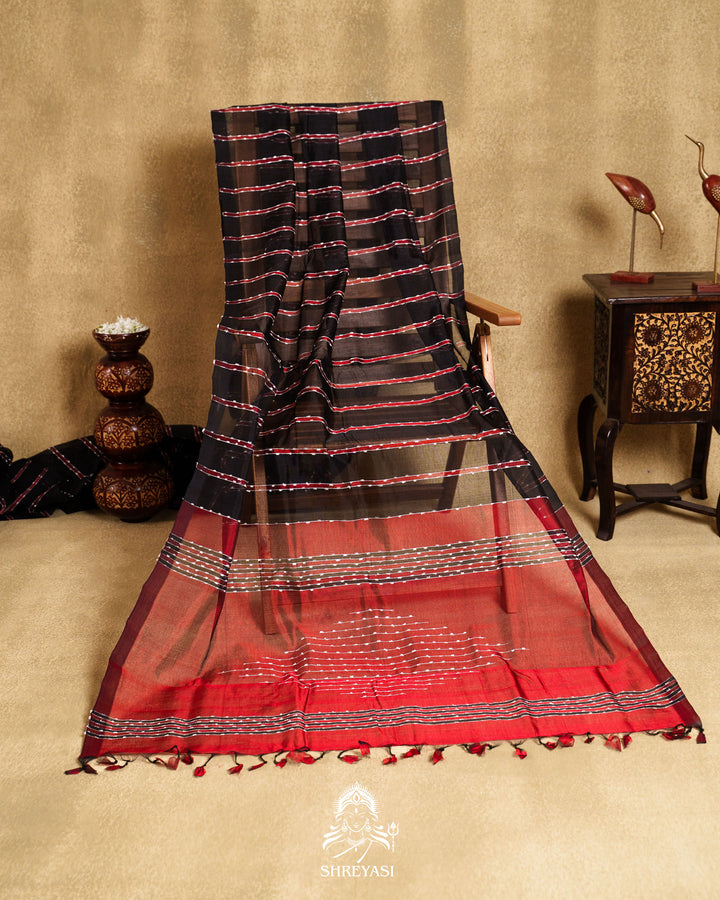 Handloom Pure Mangalagiri Silk Saree