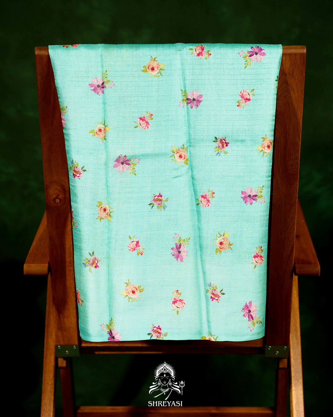 Handloom Pure Desi Tussar Silk Saree with Digital Floral Print