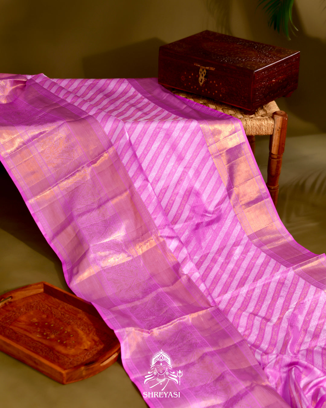 Kanjivaram Silk Saree with Real Zari