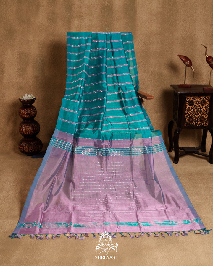Handloom Pure Mangalagiri Silk Saree