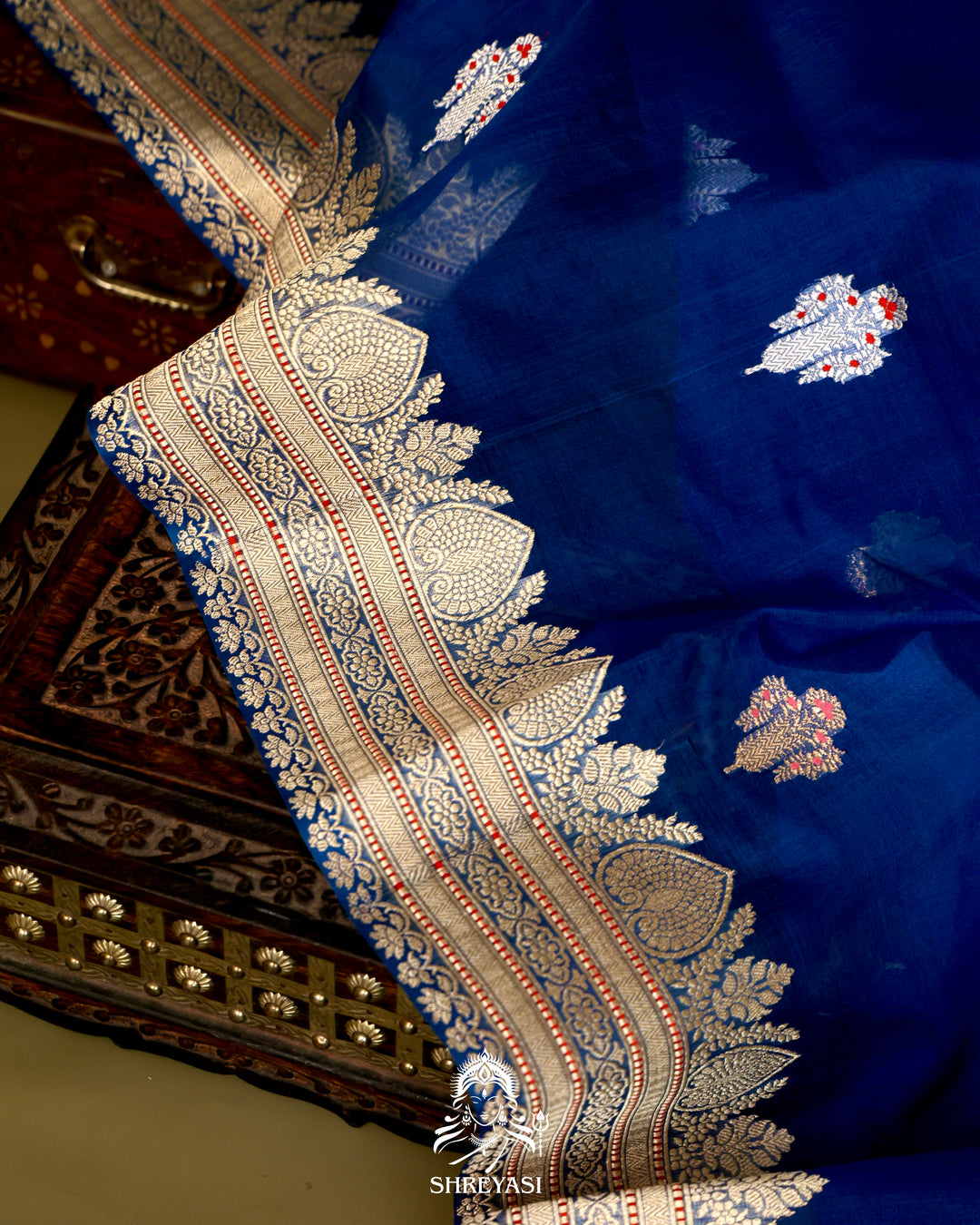 Banarasi Ektara Kora Silk Saree