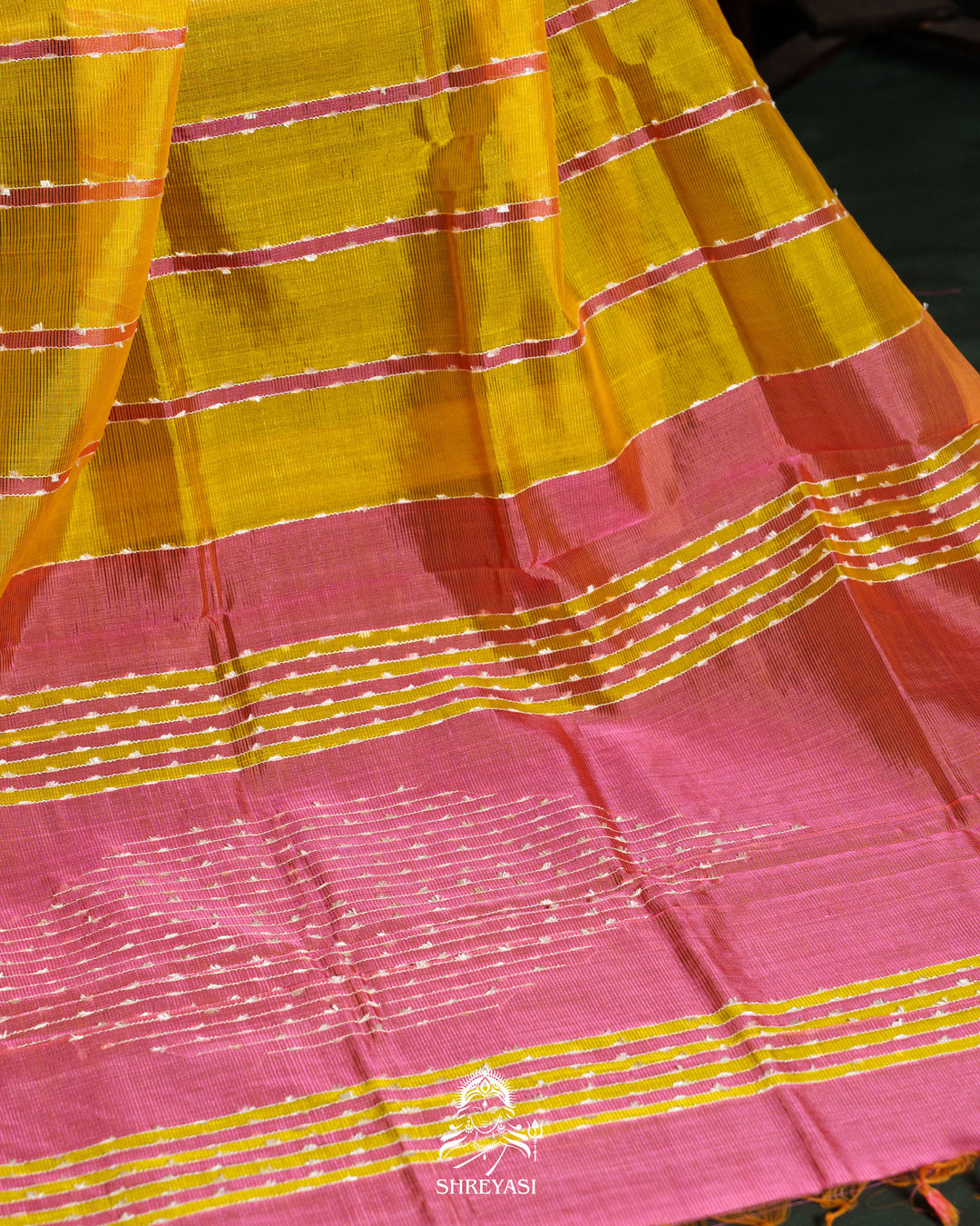 Handloom Pure Mangalagiri Silk Saree