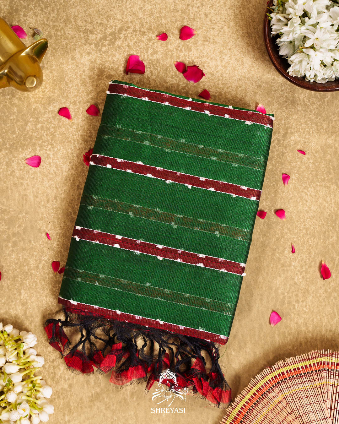 Handloom Pure Mangalagiri Silk Saree