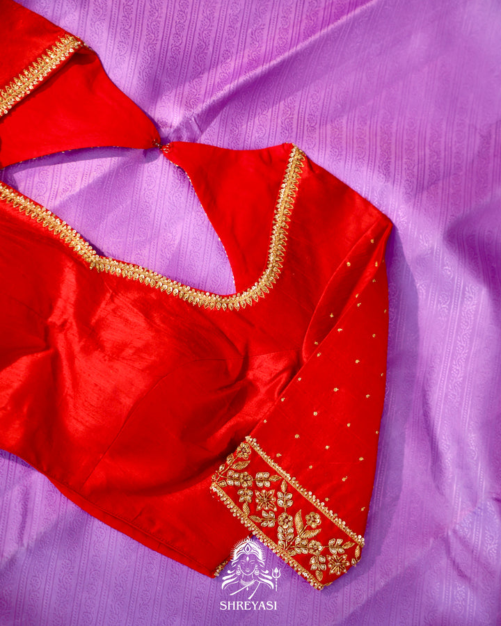 Handloom Kanjivaram Silk Saree with Real Zari