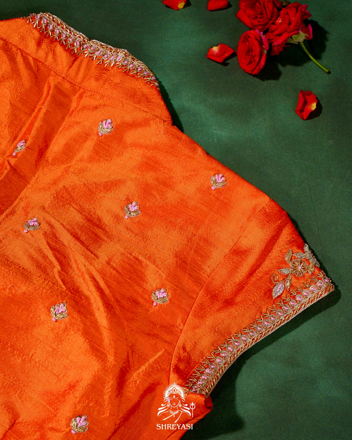 Handloom Pure Banarasi Ektara Kora Silk Saree with Kadiyal Border