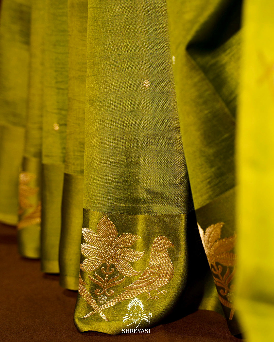 Pure Banarasi Soft Silk Saree with Mashru Border