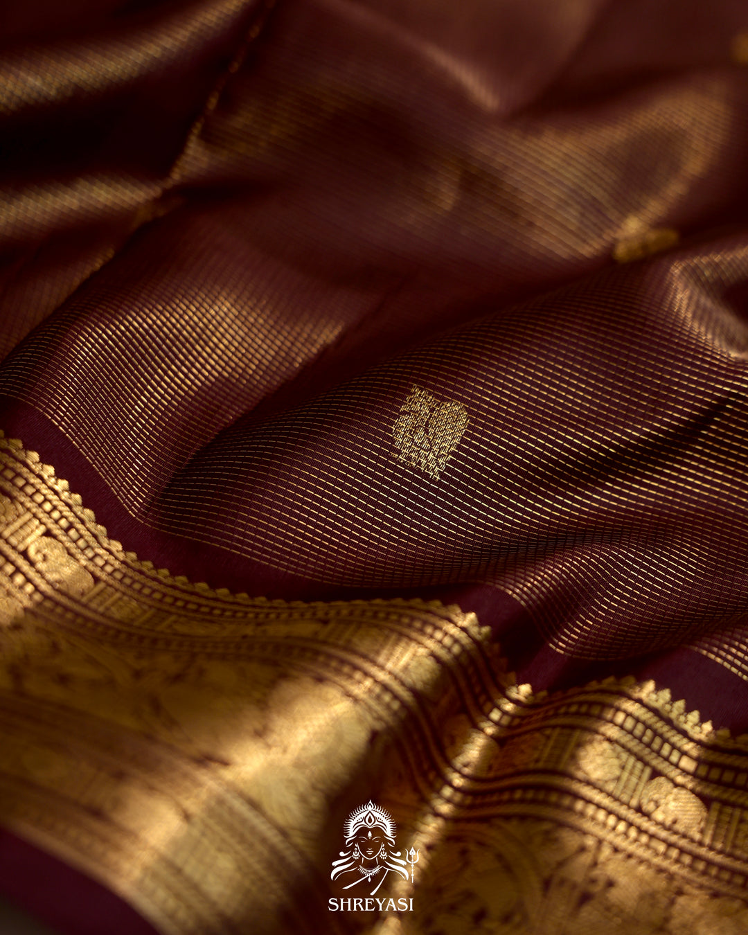 Handloom Kanjivaram Silk Saree with Real Zari