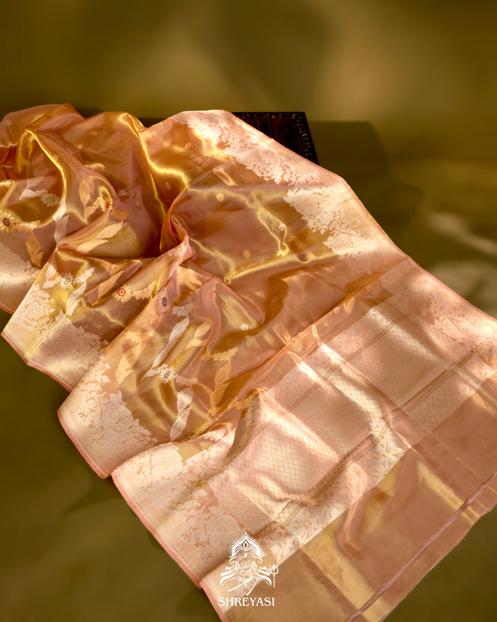 Banarasi Ektara Kora Silk Saree