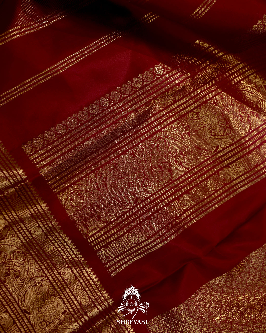 Handloom Kanjivaram Silk Saree with Real Zari