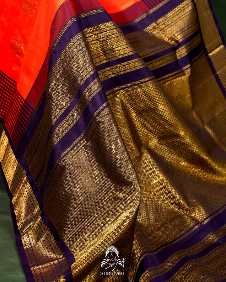 Handloom Pure Kanjivaram Silk Saree with Real Zari
