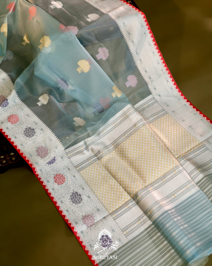 Banarasi Ektara Kora Silk Saree