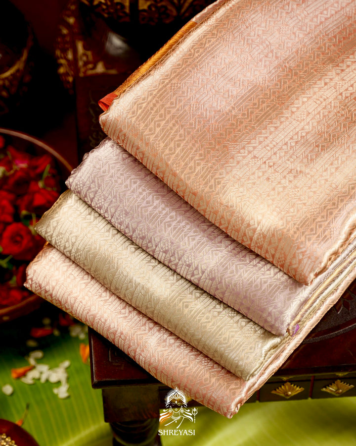 Handloom Pure Banarasi Tissue Brocade Silk Saree