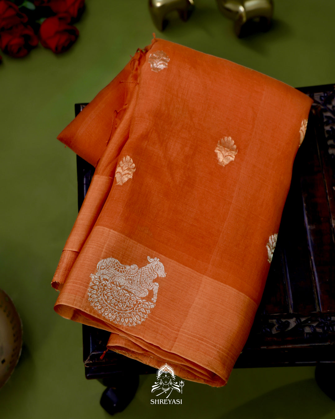Handloom Banarasi Pure Kora Silk Saree