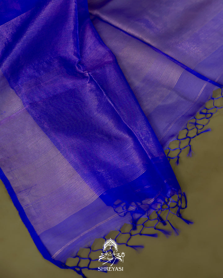 Handloom Pure Muslin Jamdani Saree in Full Jaal Needle Weaving