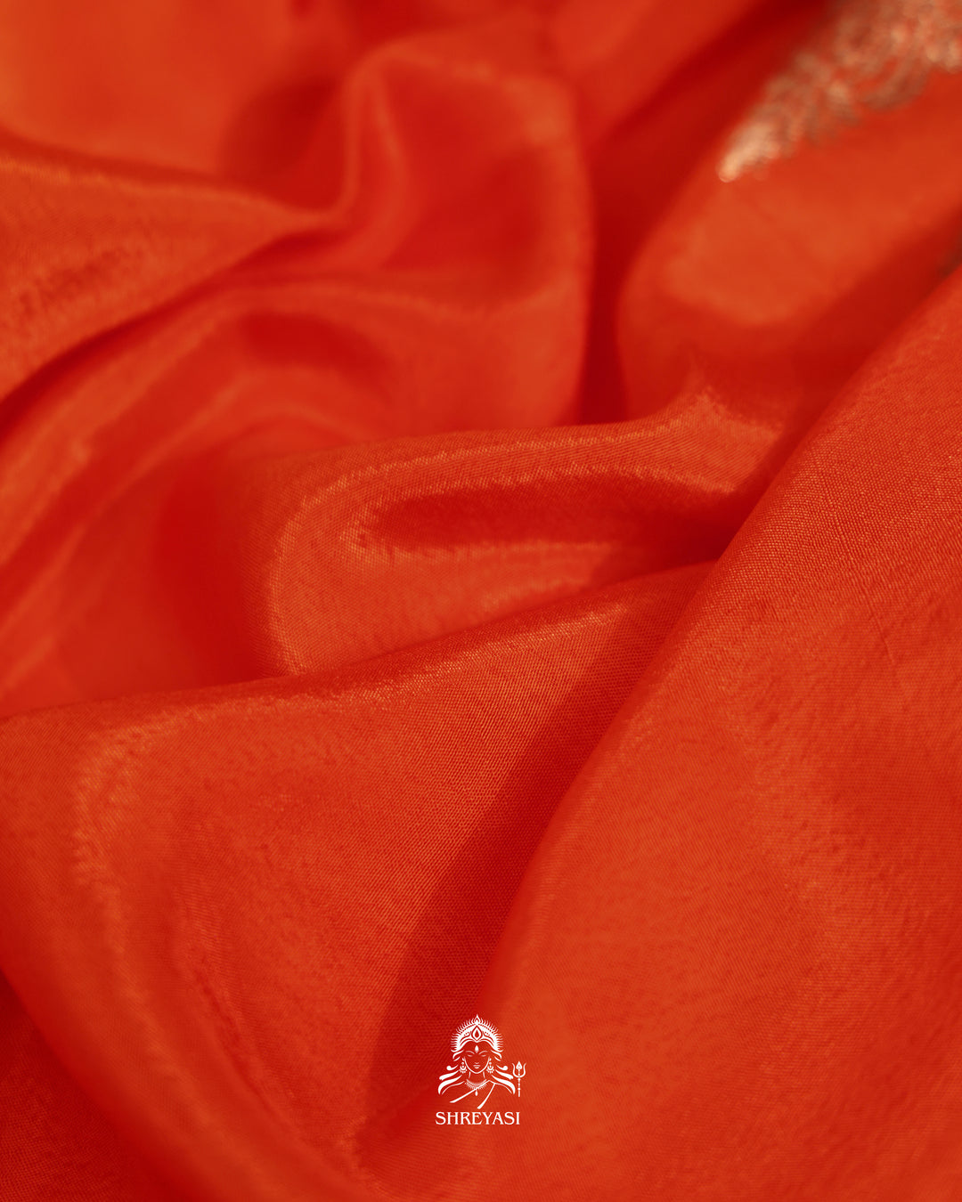 Banarasi Crepe Silk Saree with Floral Embroidered Blouse