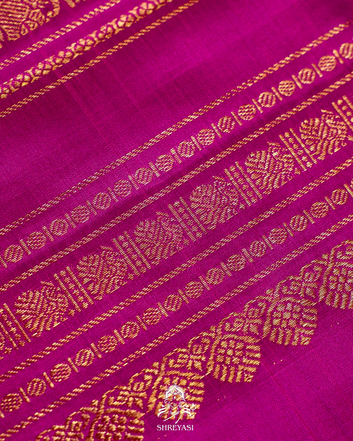 Handloom Pure Kanjivaram Silk Sarees with Real Zari and Hand Painted Tanjore Art