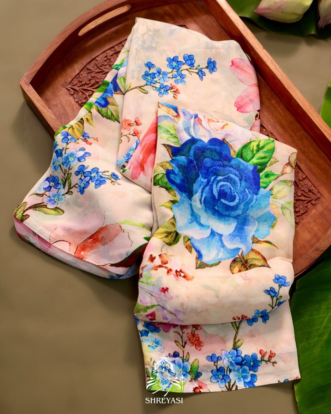 Floral Georgette Saree