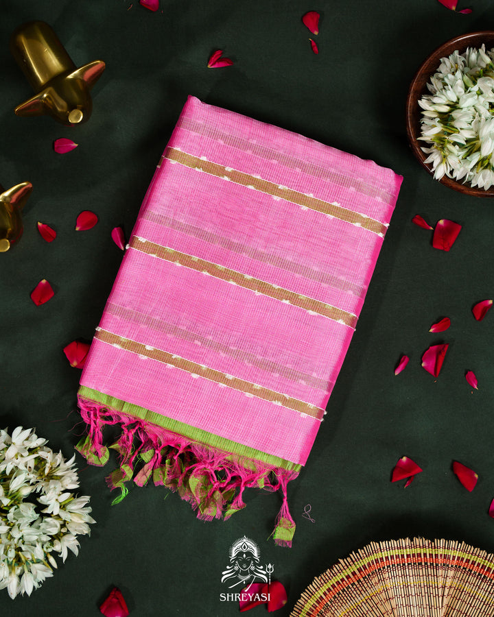 Handloom Pure Mangalagiri Silk Saree