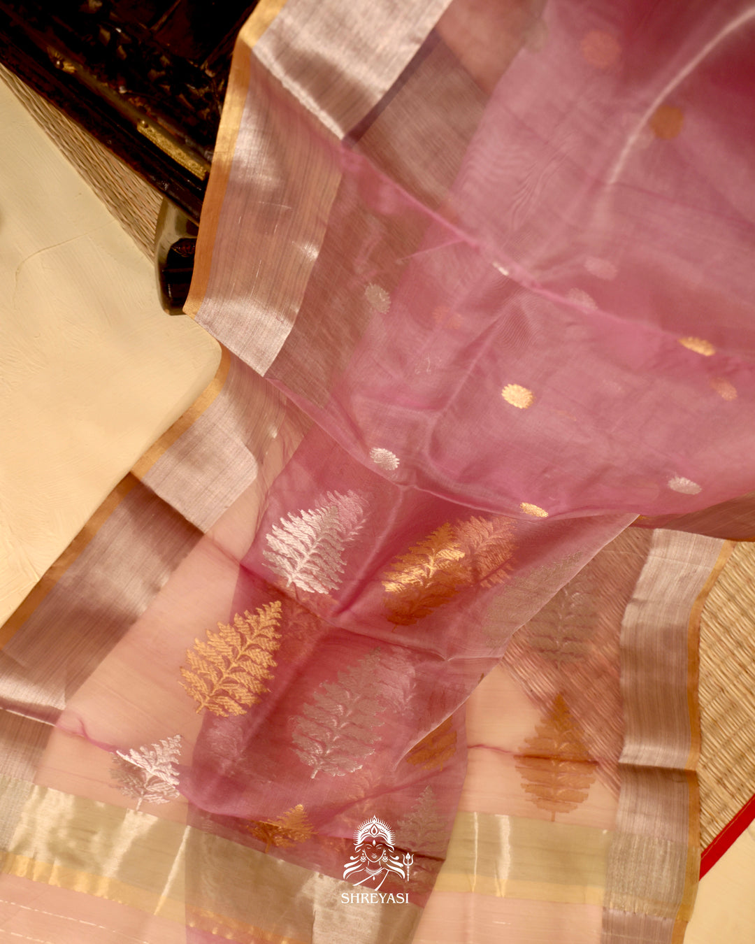 Chanderi Katan Silk Saree