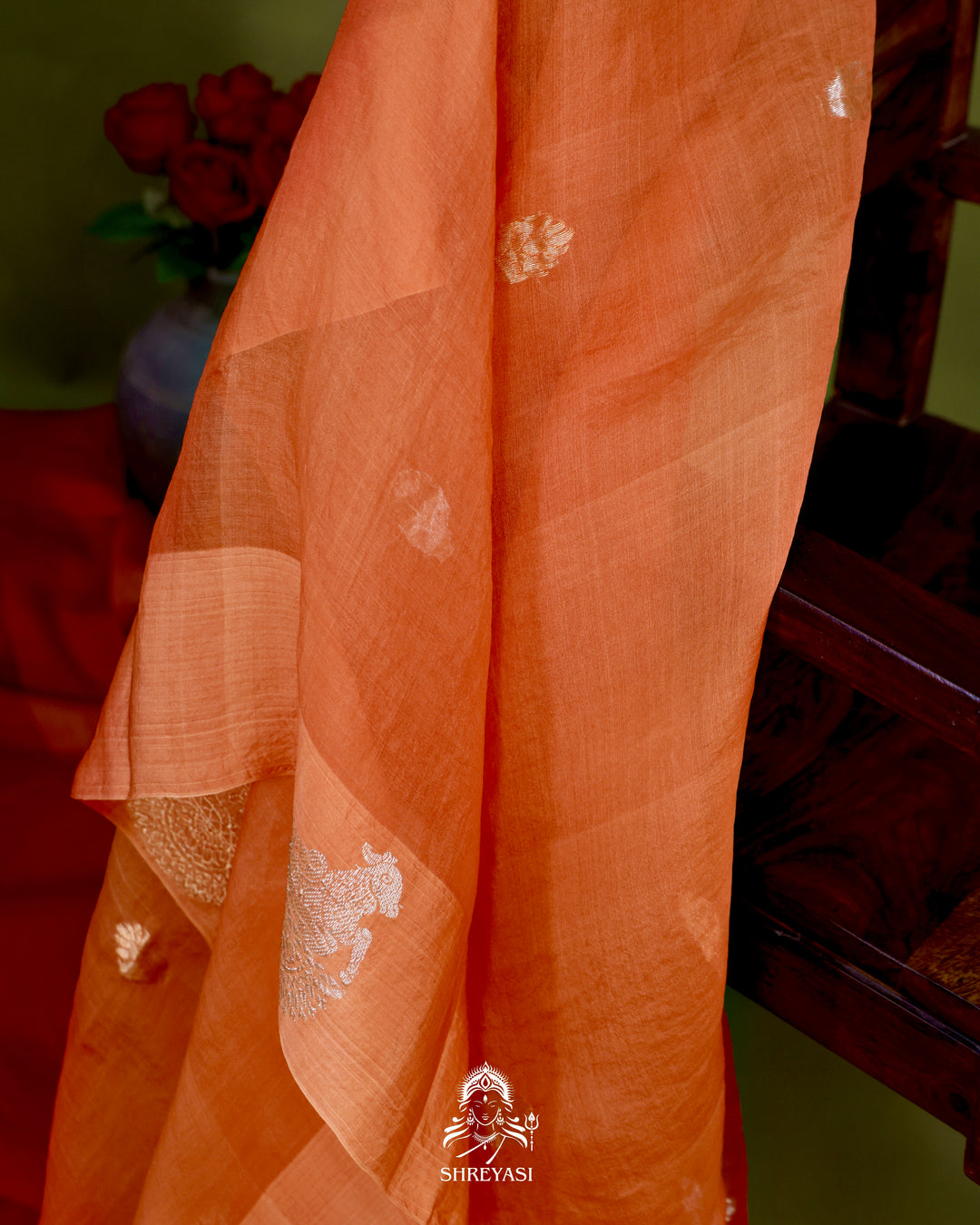 Handloom Banarasi Pure Kora Silk Saree