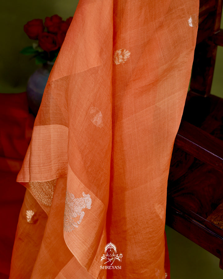 Handloom Banarasi Pure Kora Silk Saree