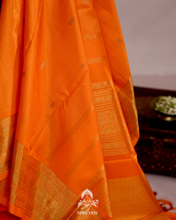 Handloom Kanjivaram Silk Saree with Real Zari