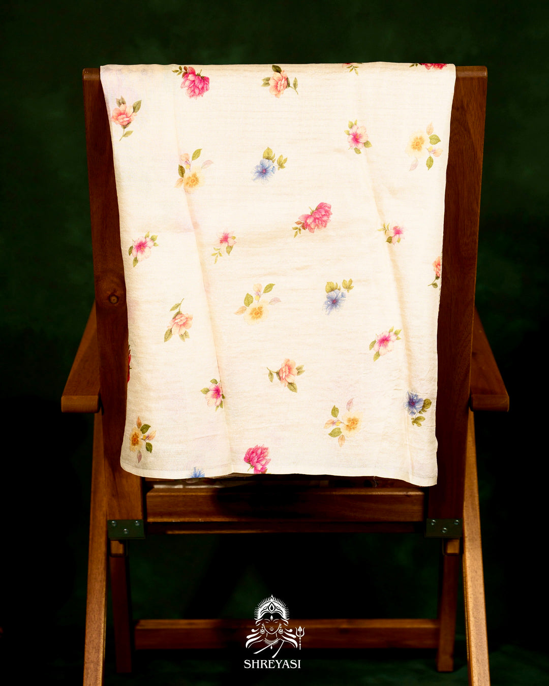 Handloom Pure Desi Tussar Silk Saree with Digital Floral Print