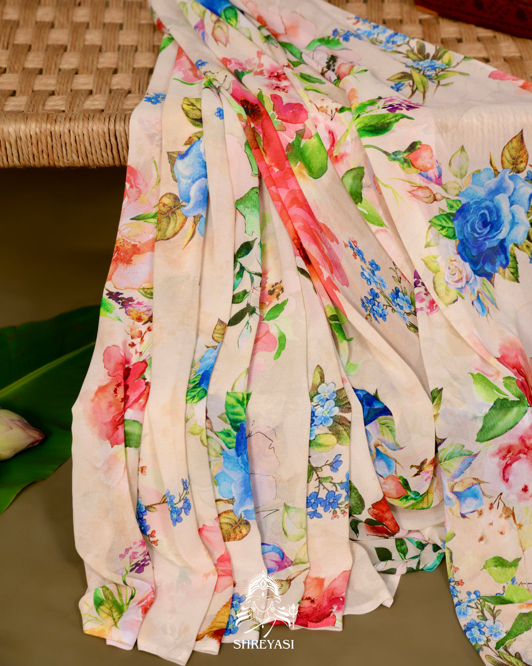 Floral Georgette Saree