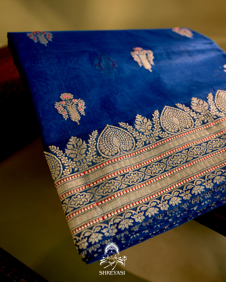 Banarasi Ektara Kora Silk Saree