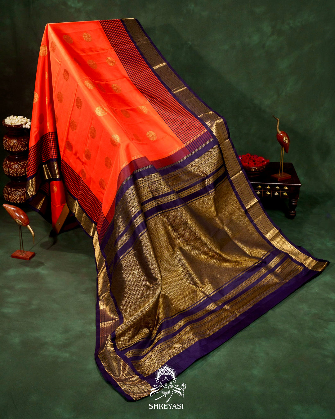 Handloom Pure Kanjivaram Silk Saree with Real Zari