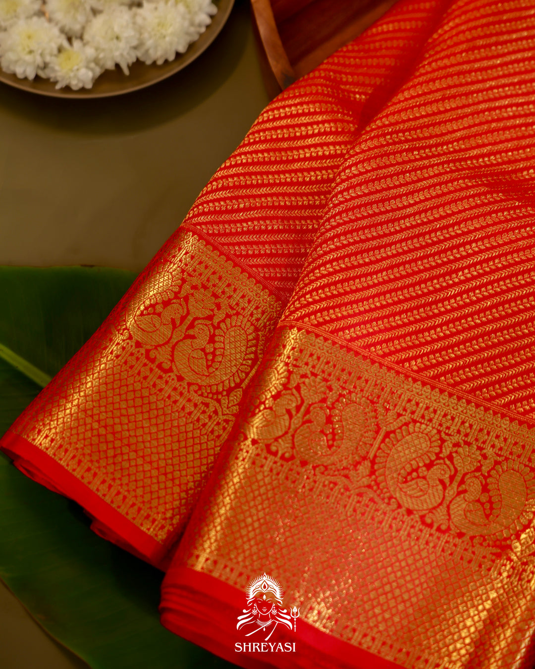 Kanjivaram Silk Saree with Real Zari